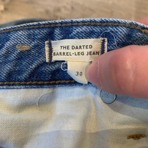 Madewell The Darted Barrel-Leg Jean, size 30 EUC - Picture 9 of 9